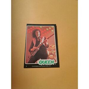 Vintage 1979 Rain Cloud Productions Queen Trading Card #1 Rock Band Memorabilia